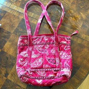 Vera Bradley red paisley tote.